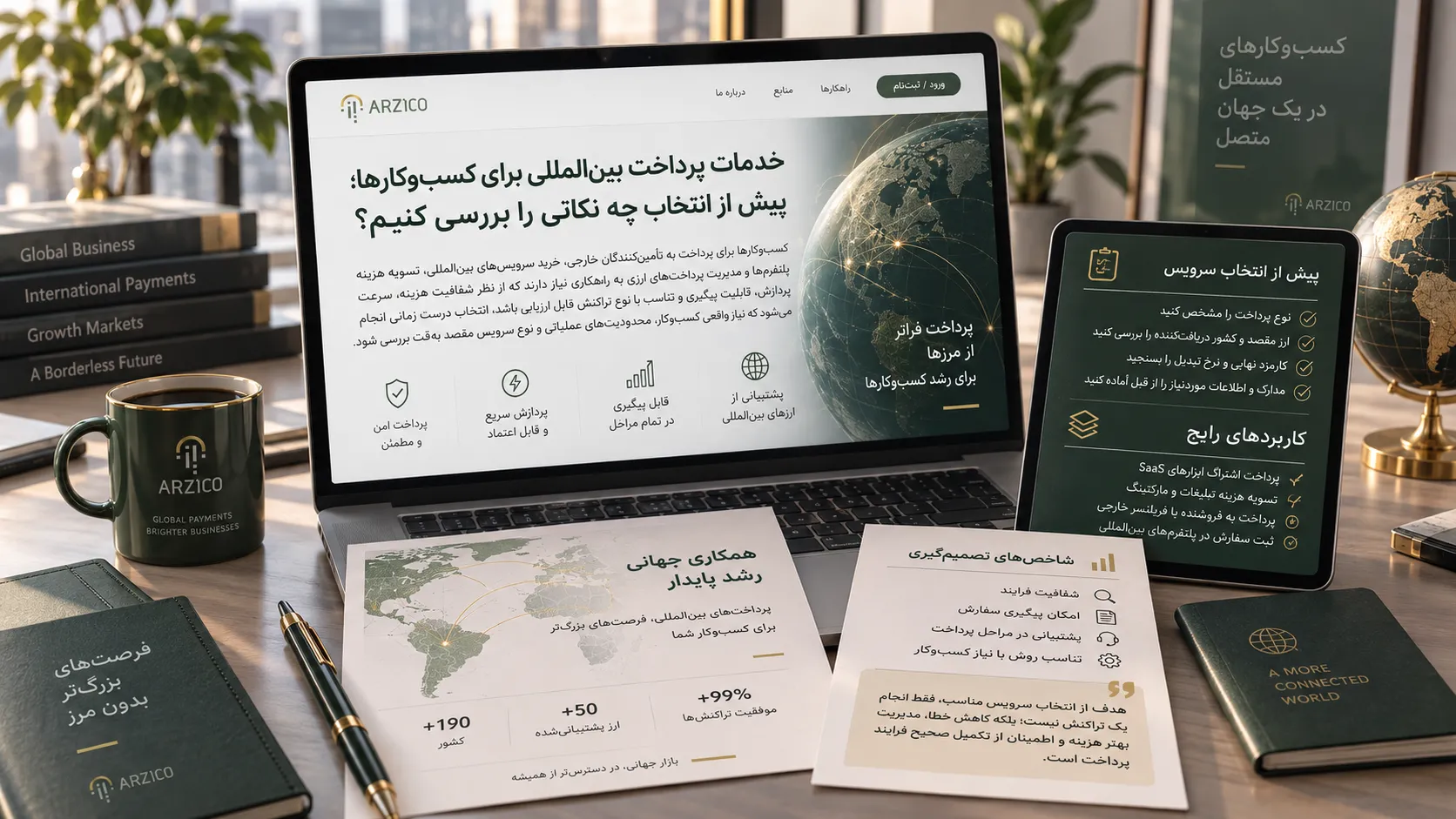 خدمات پرداخت بین‌المللی برای کسب‌وکارها؛ پیش از انتخاب چه نکاتی را بررسی کنیم؟ | ارزیکو